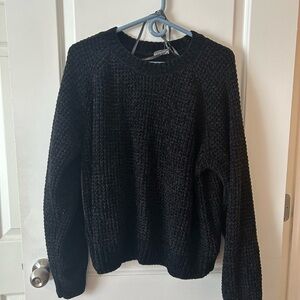 Cozy Black Knit Sweater